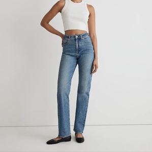Madewell The Tall '90s Straight Jean in Enmore wash size 32 tall NWT